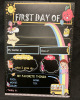 New First & Last Day of School Chalkboard Sign 14” L x 10” w