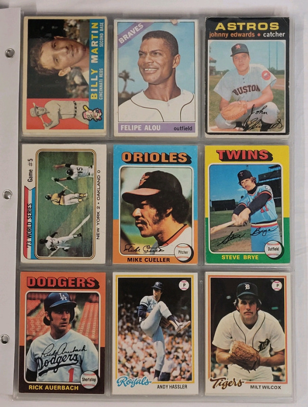 1960 , 1965 , 1971 - 1991 Topps MLB Baseball Trading Card Singles , Includes Darryl Strawberry RC . 108 Cards , No Doubles