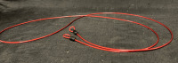 2 PCs Red Security Cables 78&rdquo; L x .2&rdquo; w