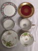 6 Vintage Stanley, Bavaria, Windsor Cups & Saucers + Side Plate Stanley 6" - 5