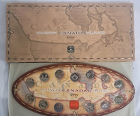 1999 Canadian Millennium Quarter Coin Set in Original Box