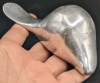 Signed Vintage Hoselton Canada Aluminum Abstract Beaver Sculpture | 4.75" x 2" - 8