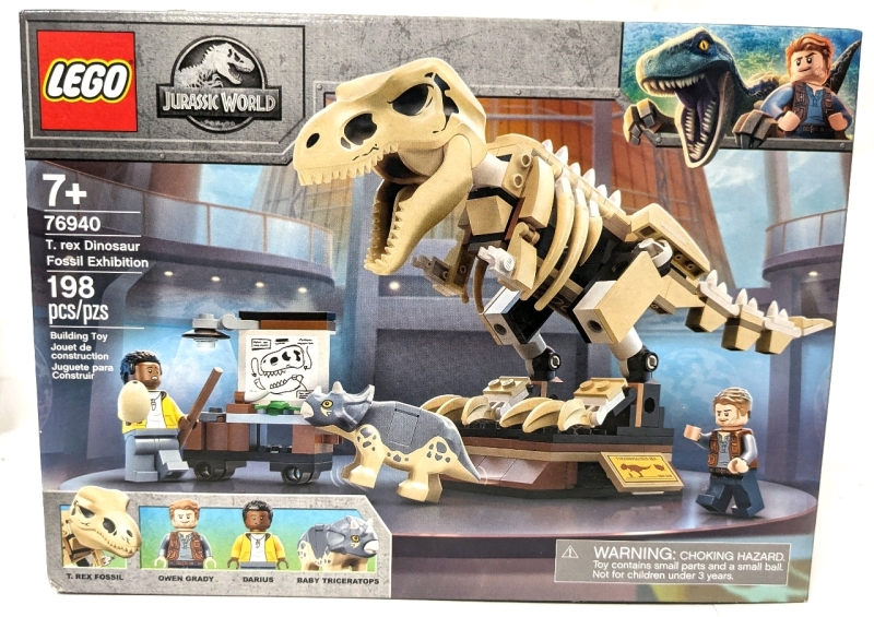 New LEGO Jurassic World #76940 T-Rex Dinosaur Fossil Exhibition | 198pcs