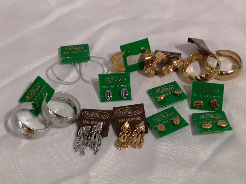 12 Pairs of Vintage D'ORLAN Earrings