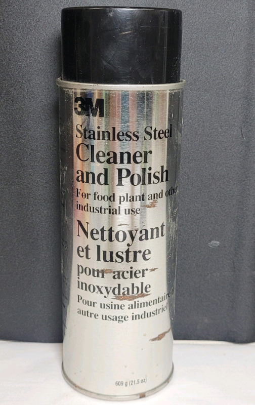 New - 3M Stainless Steel aCleaner and Polish , 609g (21.5oz) Can