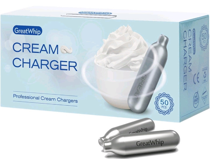 47 Pcs | GreatWhip Professional Cream Chargers | 1 Charger Whips Up To 1/2L Of Whipping Cream Deserts Etc | * Retails for $40+ *