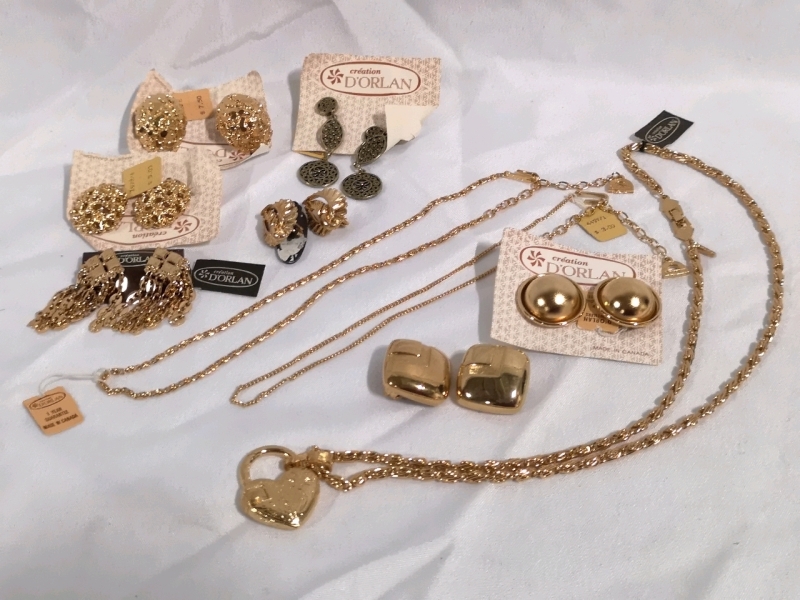 Vintage D'Orlan Jewelry - Earrings & Necklaces