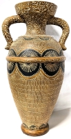 Very Large Terracotta Amphora Vase | 15.5" Tall