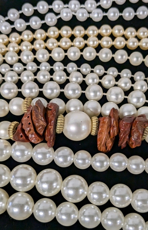 5 Vintage Pearl Necklaces | 1 Presumed Real | Up to 53" Long