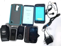 [As-is] Cellphones & MP3 Player | Samsung Galaxy 551, Samsung Flip Phone SPH-M230, Coby 8gb MP3 Player MP620-8G, LG Stylo 2 Plus, Samsung Galaxy J16
