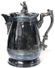 Large Rare Vintage MERIDEN B COMPANY #70 Silver Plated Lidded Coffee Pot / Water Jug | 6.4" Diam x 12" Tall