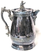 Large Rare Vintage MERIDEN B COMPANY #70 Silver Plated Lidded Coffee Pot / Water Jug | 6.4" Diam x 12" Tall - 3