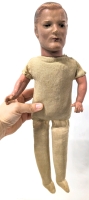 RARE Creepy Vintage (Possibly Antique) Reliable Doll Company Canada Composite Cloth-Body Man Doll (with Inexplicable Baby Arms) | 17" Long