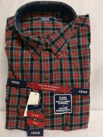 New IZOD sz Large Long Sleeve Tartan Button Down Shirt