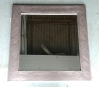 Framed Decorative Square Mirror - 31.5 by 31.5"