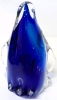 Large Glass Penguin-Shaped Art Glass Paperweight with 2 Mini Penguins on Iceberg Within | 6" Tall - 3