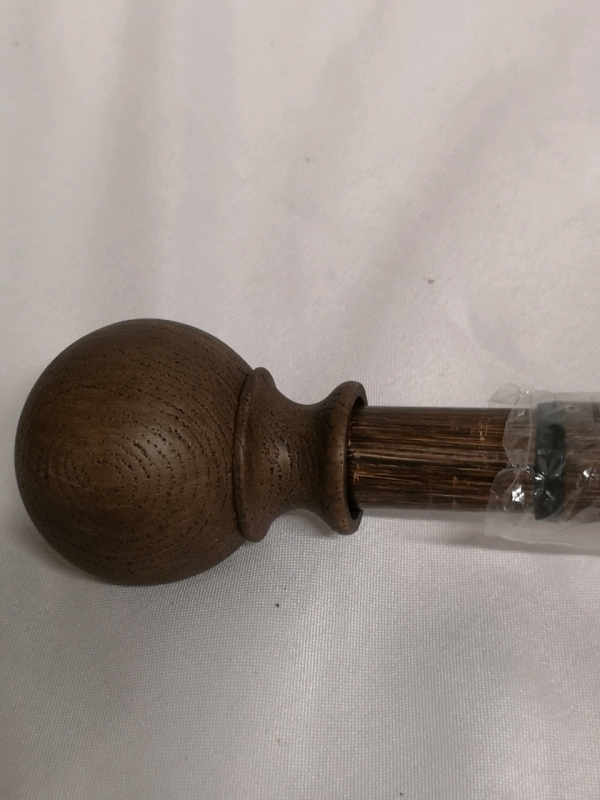 New Curtain Rod 39.5" - 75" Wood Style