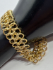 LIRM Turkey 925 Sterling Vermeil Triple Loop Modernist Bracelet - 3