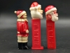 3 Vintage Santa Claus PEZ Dispensers Made in Austria, Hungary + Unmarked (No Feet) | 4" - 4.5" Tall - 2