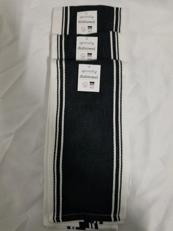 3 new SYMMETRY DISH TOWELS