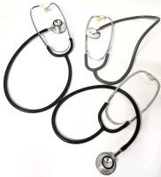 [Medical] 3 Vintage to Modern Stethoscopes | Almedic, Japan + | 31" Long Each