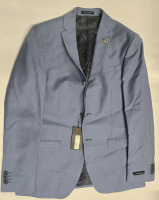 New | Mens Size : 38R | Ted Baker | Colour : Smoke Blue | Pick Suit Jacket | * Retailed For $666 *