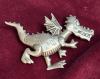 Vintage JJ Jonette Winged Dragon Brooch