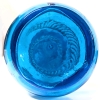 Vintage MCM Unsigned Italian Depose Blue Genie Bottle Decanter with Spiral Snake Design | 17" Tall (Sans Stopper) - 4