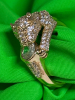Niche Design Leopard Head 18K Gold Plated Ring - 6