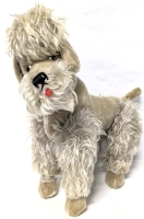 Vintage Unsigned Steiff Posable Presumed Mohair Snobby Poodle Plush | 15.5" Tall