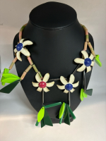 Uterq&uuml;e Vibrant Glowing Unique Necklace Vintage Still Tagged