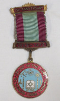 1823 - 1973 Masonic Freemason St. Thomas Lodge Larkhall 150th Anniversary Metal w/Ribbon . See photos for measurements