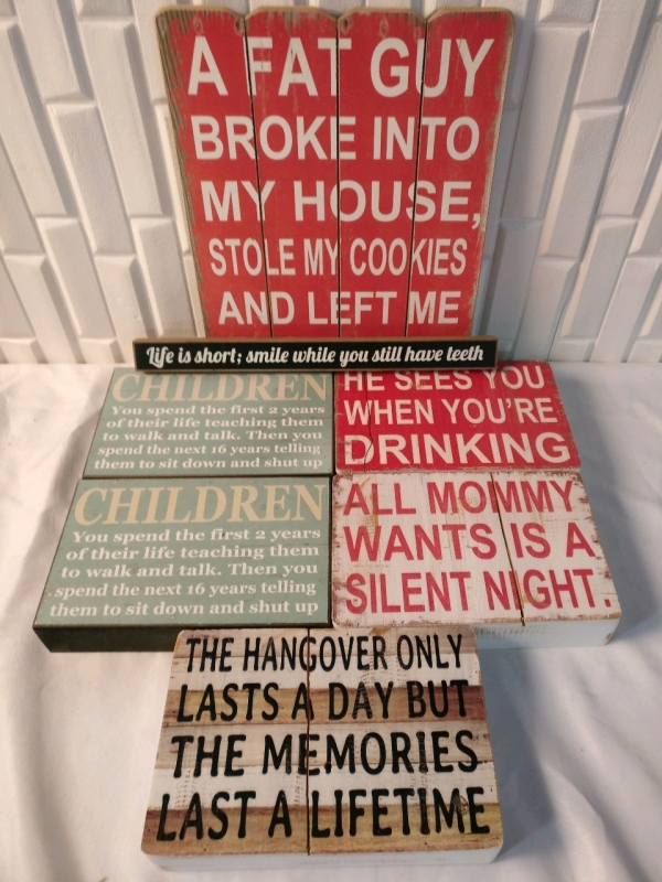 7 Wood Signs With Clever Quotations