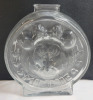 Vintage Anchor Hocking Walt Disney Mickey & Minnie Mouse Clear Glass Coin Bank . Measures 6 3/4" tall . No chips or cracks - 2