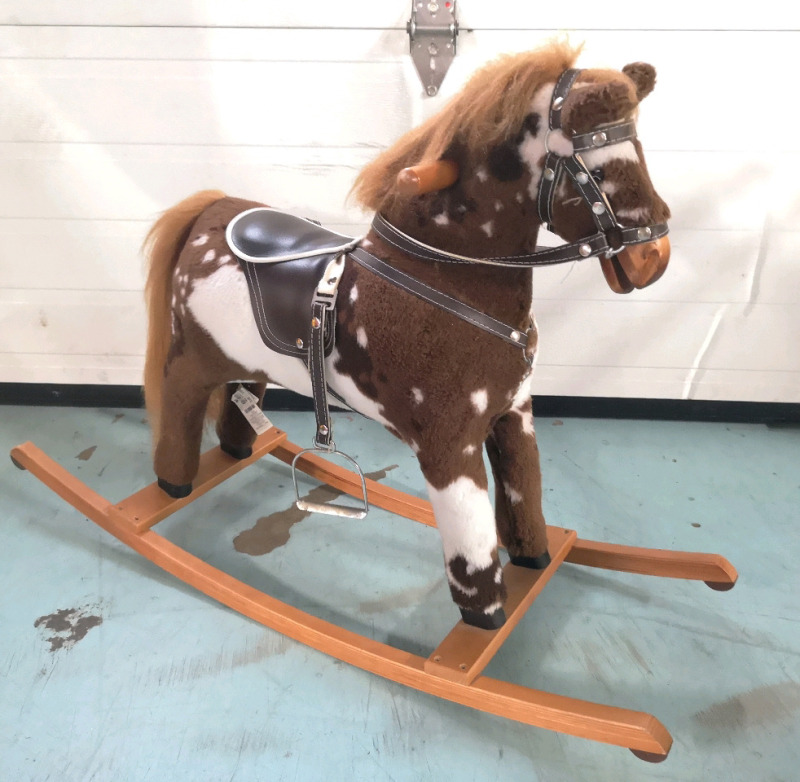 Pier 1 Wooden Children's Rocking Horse 37" x 12" x 25" H Weight Limit 100lbs