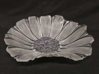 Large Glass Centerpiece Flower Bowl 16.5" Diameter & 4" Tall