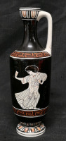 Vintage Hand Made 9.5" Tall Keramikos Greek Pottery Pitcher