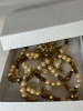 Fabulous Bronze Golden Faux Pearl 34 inch Necklace Earrings - 6