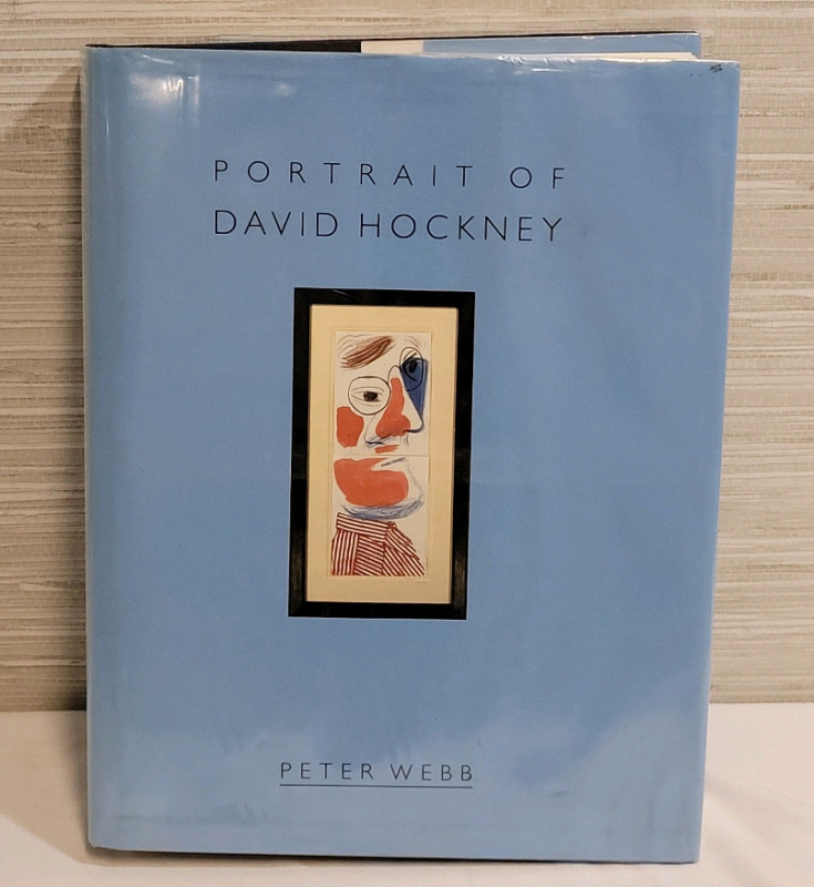 Portrait of David Hockney by Peter Webb . Hardcover Book with Dust Jacket . 1st. Edition Released 1988