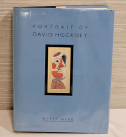 Portrait of David Hockney by Peter Webb . Hardcover Book with Dust Jacket . 1st. Edition Released 1988