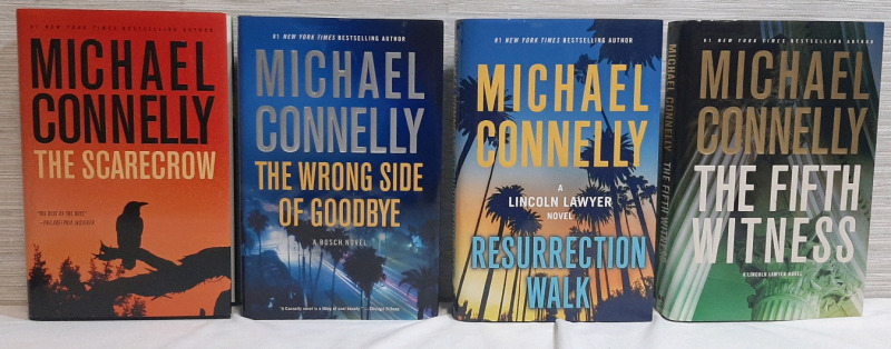 Hardcover New York Times Bestseller Michael Connelly Mystery Thriller Novels 4pcs