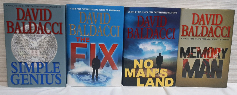 Hardcover New York Times Bestseller David Baldacci Novels 4pcs