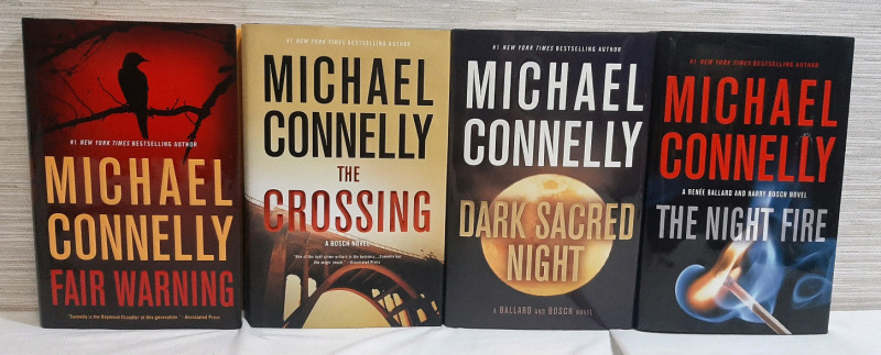 Hardcover New York Times Bestseller Michael Connely Novels 4pcs