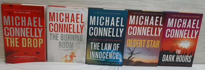 Hardcover New York Times Bestseller Michael Connelly Novels 5pcs