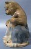 Vintage Soviet Russia USSR Porcelain Bear with Balalaika Figurine | 3.5* Tall - 4