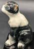 Adorable Ceramic French Bulldog Pup Figure Made in Japan | 4.5" Tall - 5