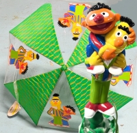 Vintage 1998 New Sesame Street Ernie & Bert Umbrella | 24" Long x 29.5" Diameter