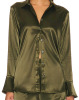 New | Remi x Revolve | Womens Size:XS | Colour: Dark Green | Serena Button Up Shirt / Blouse - 2