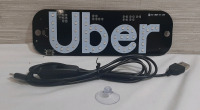 Uber USB Powered Light Up Metal Sign