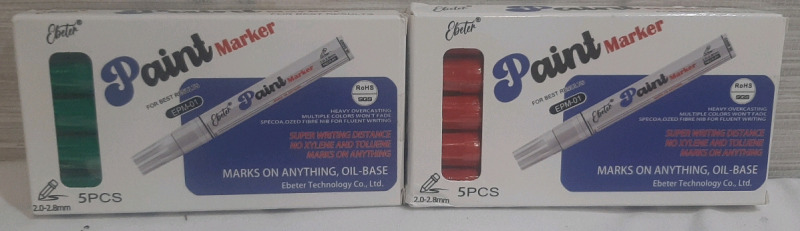 New Eberer Paint Markers 2pcs, 5pcs in each